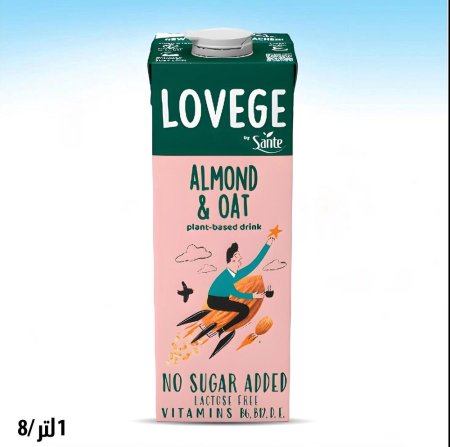 شراب اللوز والشوفان النباتي